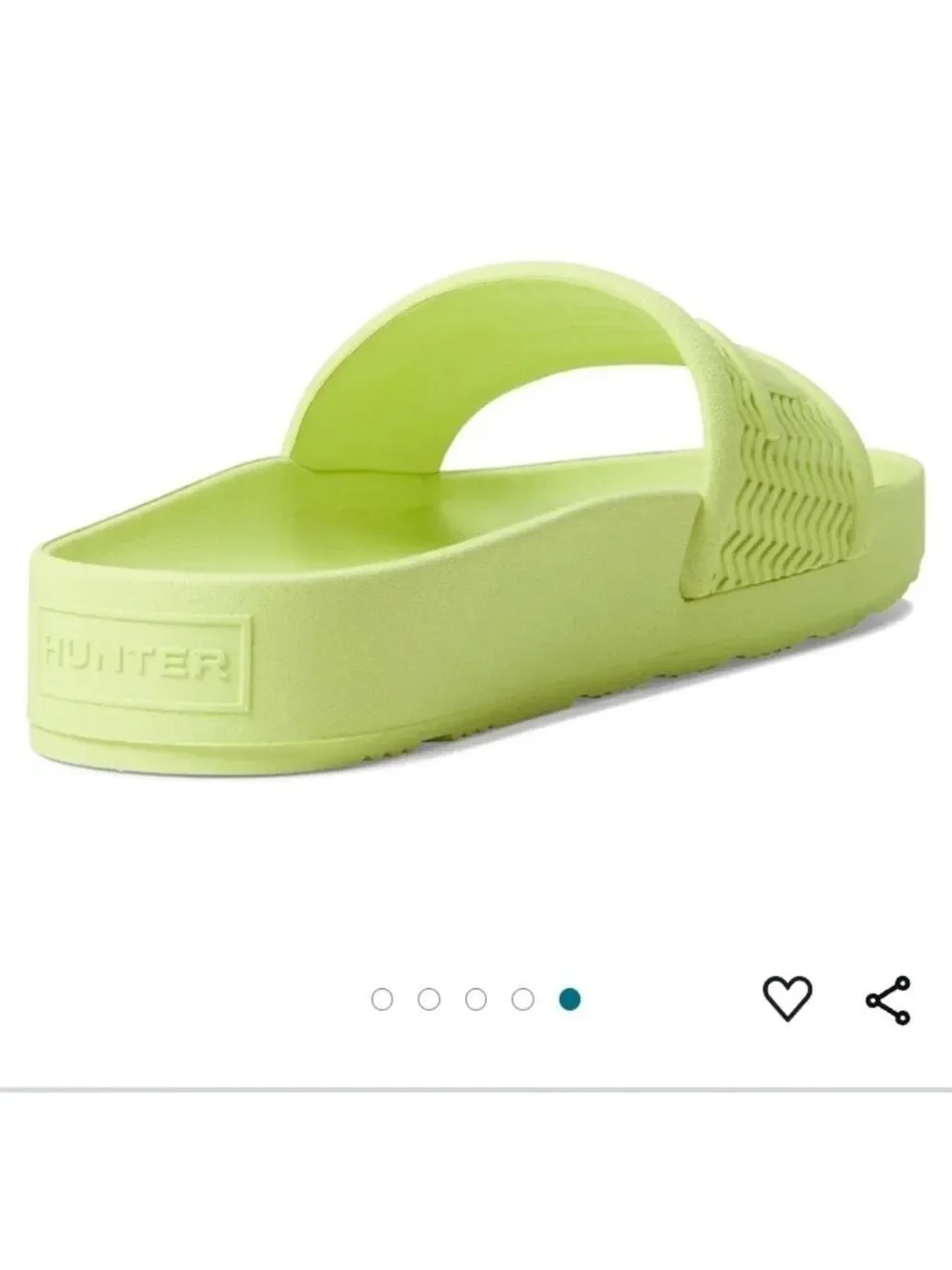Hunter Men's Bloom Algae Foam Slide in Zesty Yellow